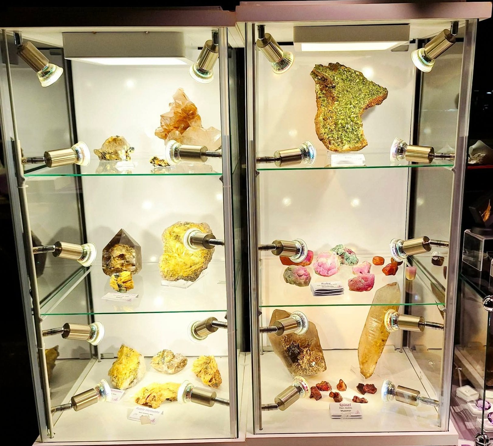 Mineral collection — Imperial Topaz, Amethyst, Quartz